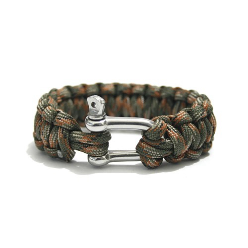 Paracord Survival Bracelet - Paracord Survival Bracelet Alloy U-shape Buckle