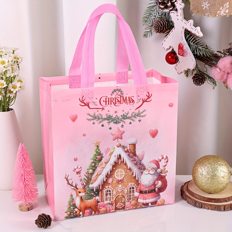 4/8pcs Pink Christmas Tote Bag - огляд і ціна Elk Bugle Call