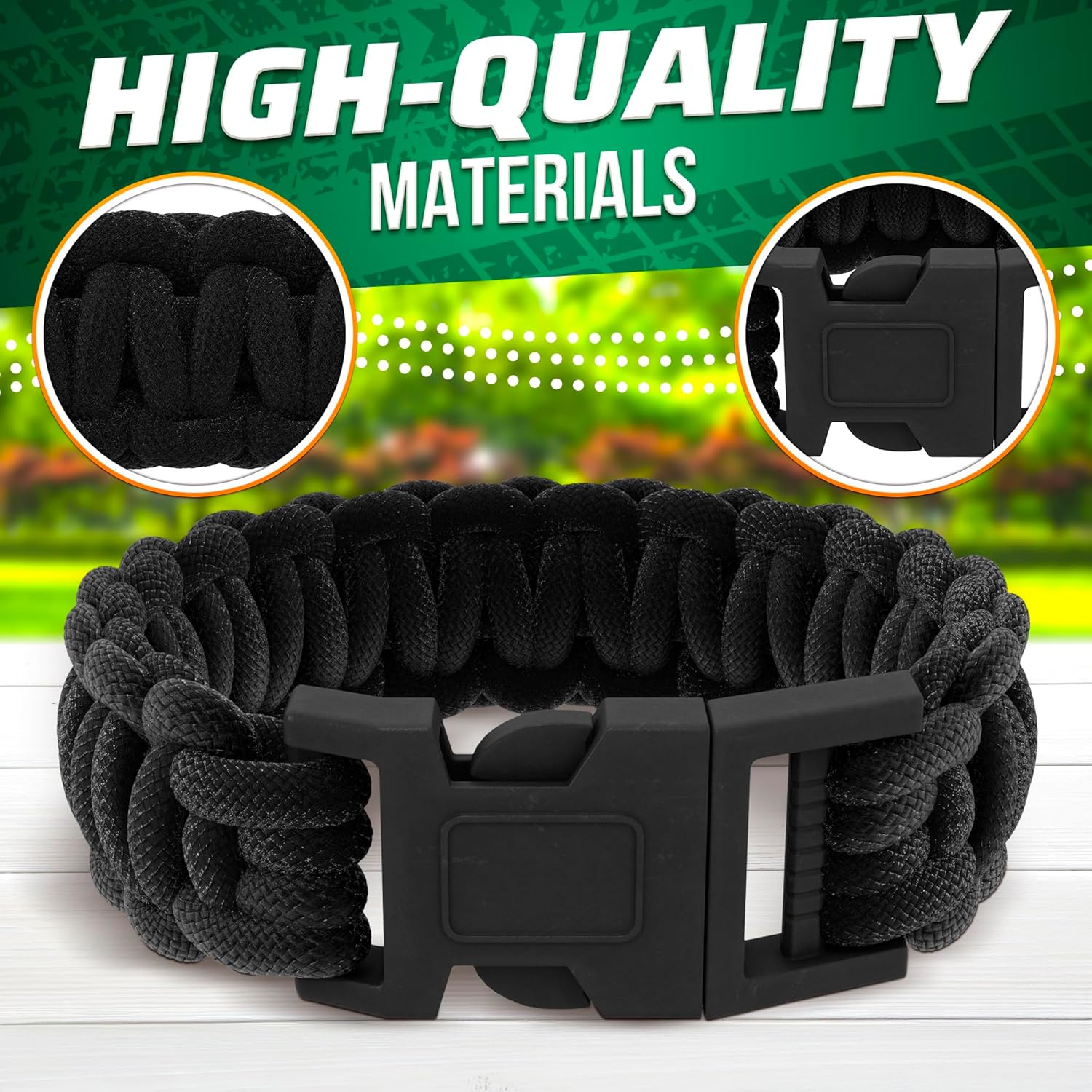 Paracord Bracelets for Men Wom - огляд і ціна Paracord Survival Bracelet