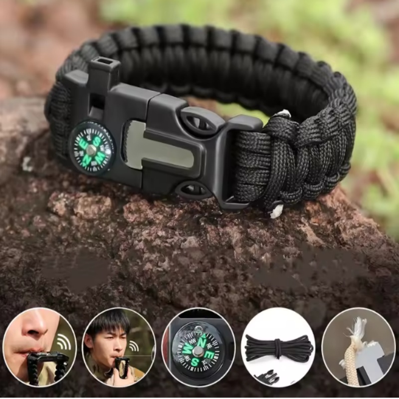 3‑in‑1 Paracord Survival Brace - огляд і ціна Paracord Survival Bracelet