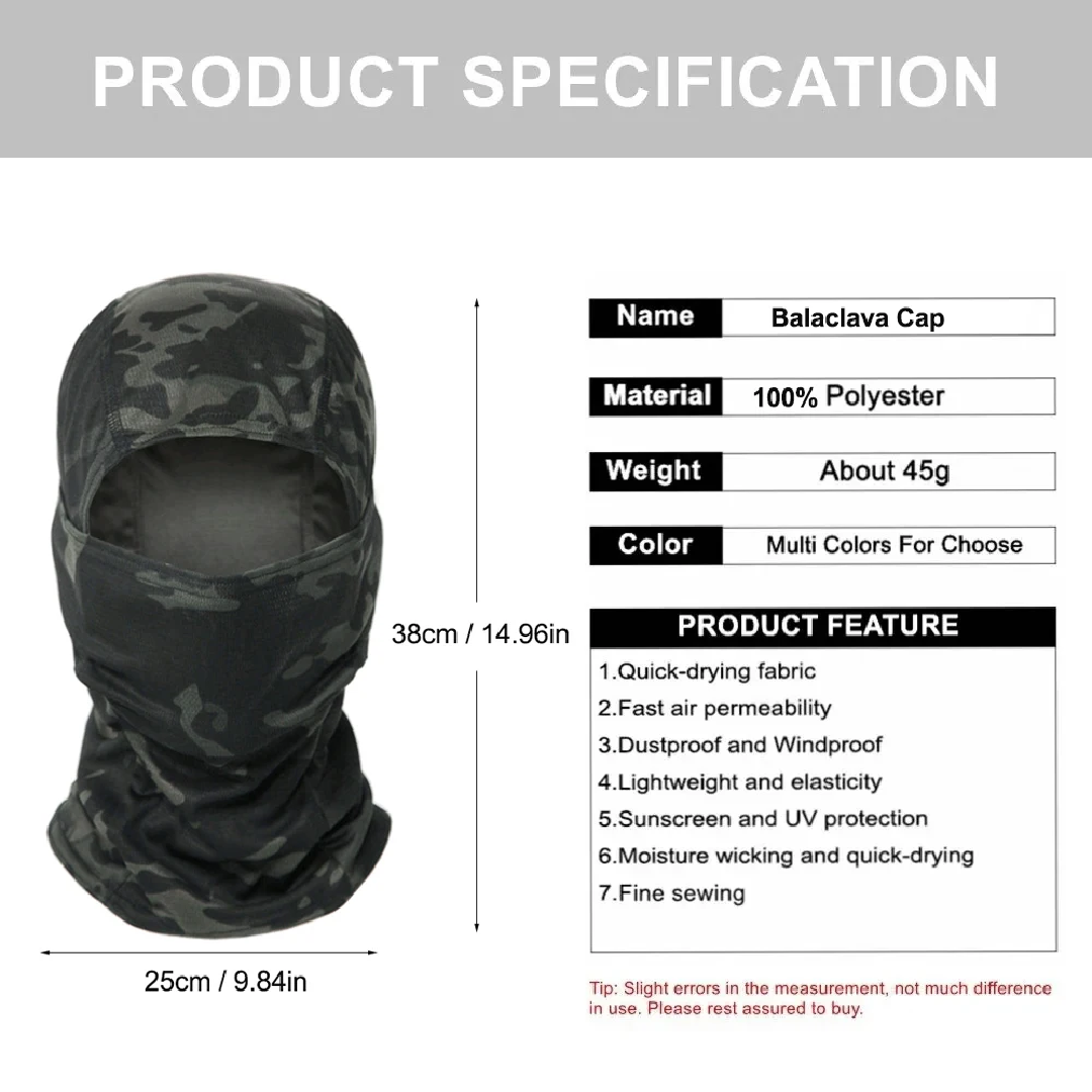 Camouflage Balaclava Hat Cycli - огляд і ціна Hunting Outdoor Hats