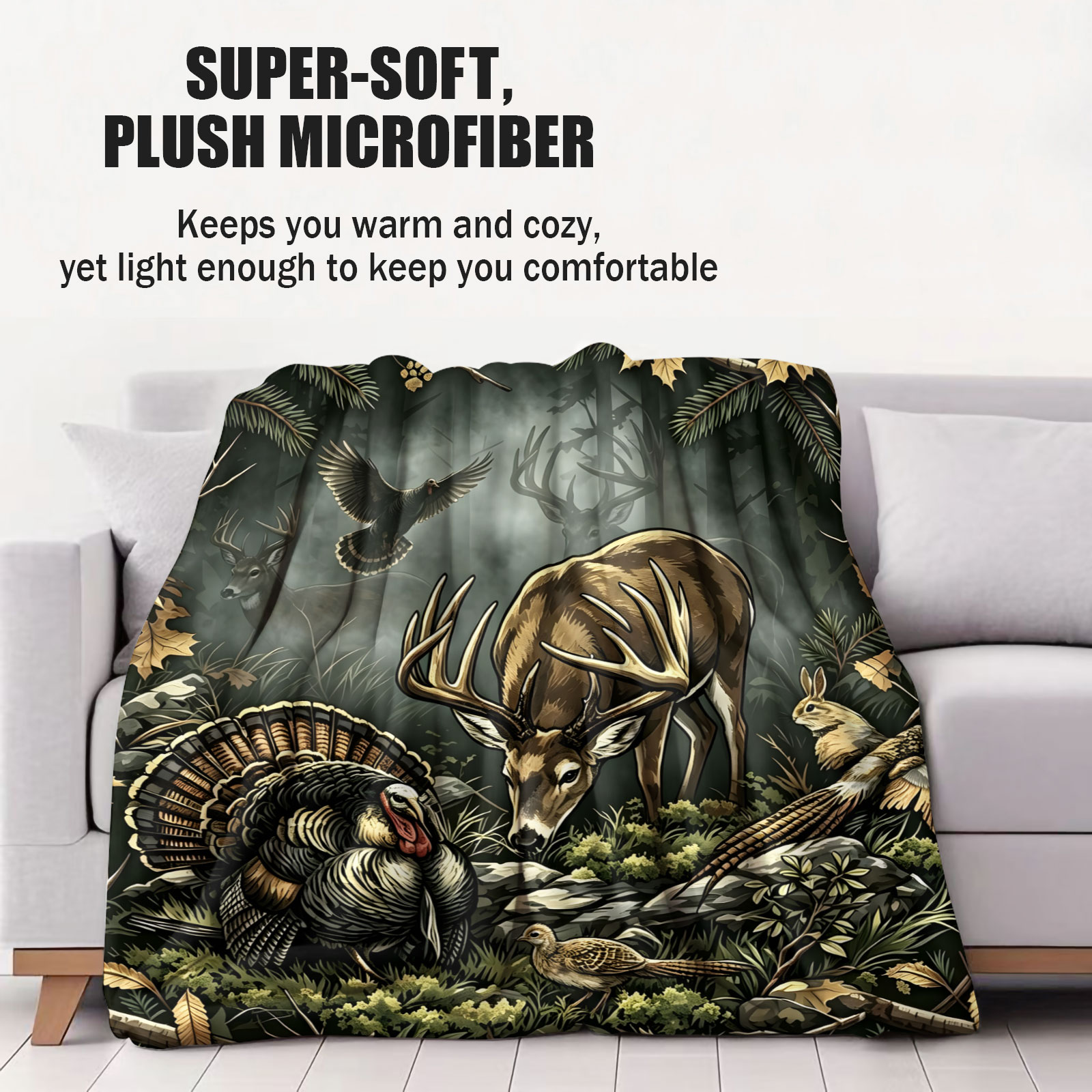 Vintage Woodland Animal Throw  - огляд і ціна Wildman Hunting & Outdoor Price List