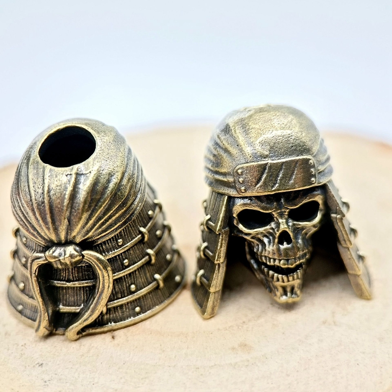 Ninja Skull Head Brass Knife B - огляд і ціна Paracord Survival Bracelet