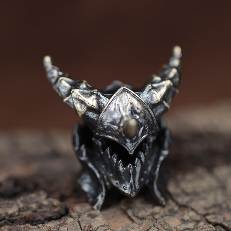 Death Helmet Brass Knife Beads - огляд і ціна Paracord Survival Bracelet