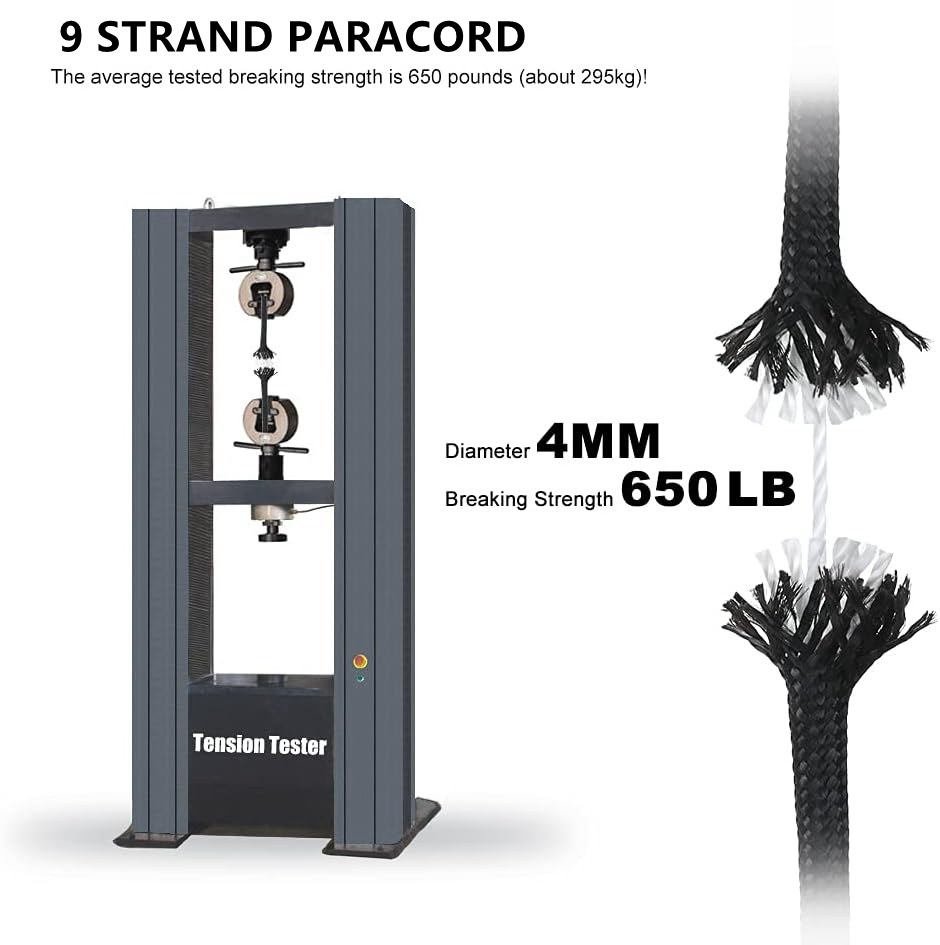 9-Core 650lb Paracord 5/15/31m - огляд і ціна Paracord Survival Bracelet